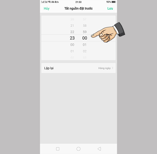Điều chỉnh thời gian